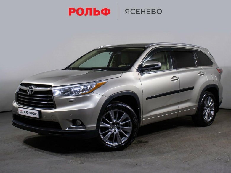 Тойота хайлендер 2014 серый