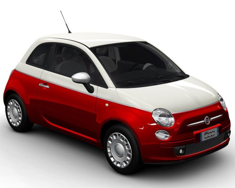 Фиат 500 красный