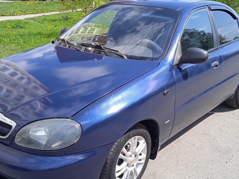 Шевроле ланос голубая