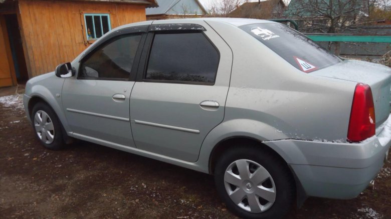 Рено Логан 2008 серебристый