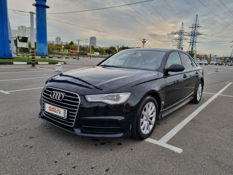 Чёрный Audi a6 IV (c7) Рестайлинг 1.8 AMT (190 Л.С.) С пробегом