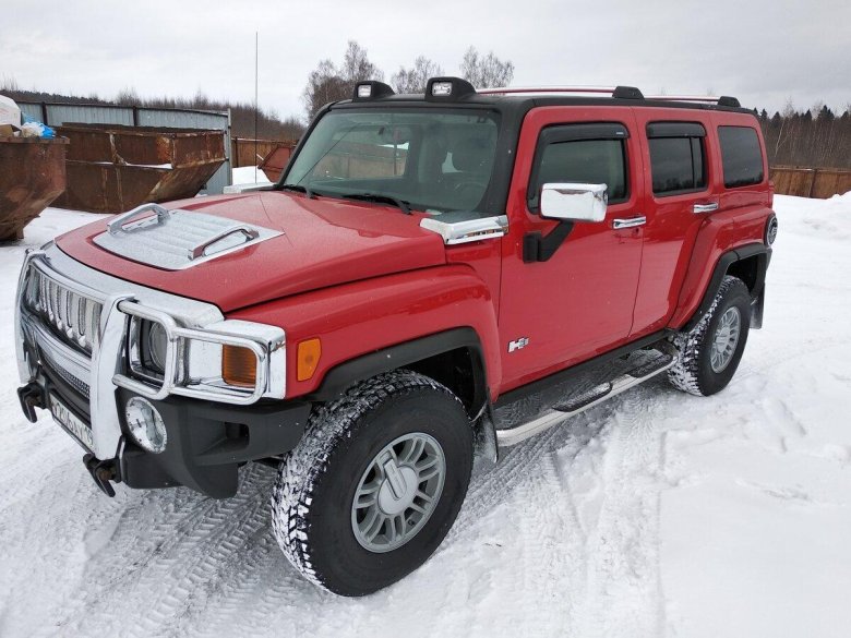Hummer h3 красный