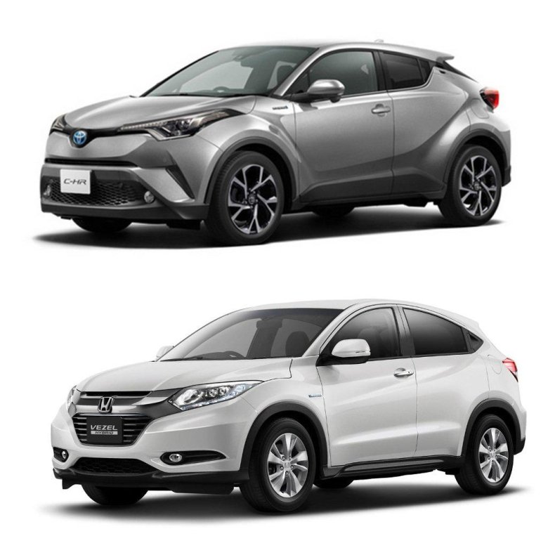 Toyota Chr vs Honda Vezel