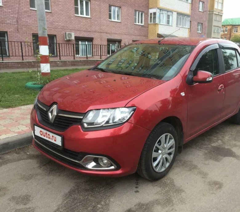 Рено логан 2015 красная