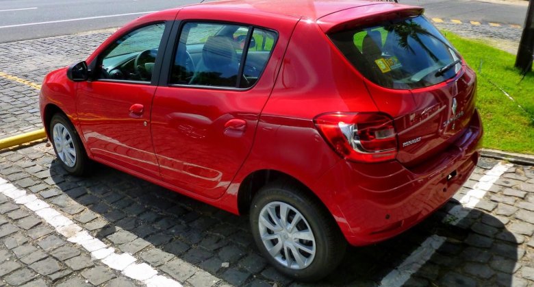 Рено Сандеро красный