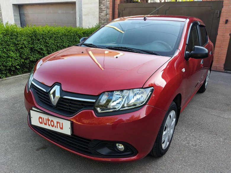 Рено Логан 2021 красный