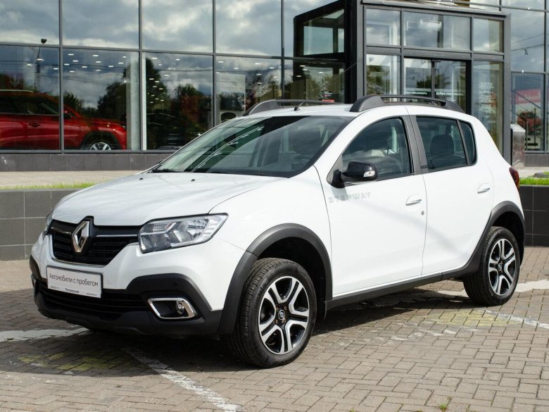 Белый Renault Logan Stepway II Рестайлинг 1.6 CVT (113 Л.С.) С пробегом