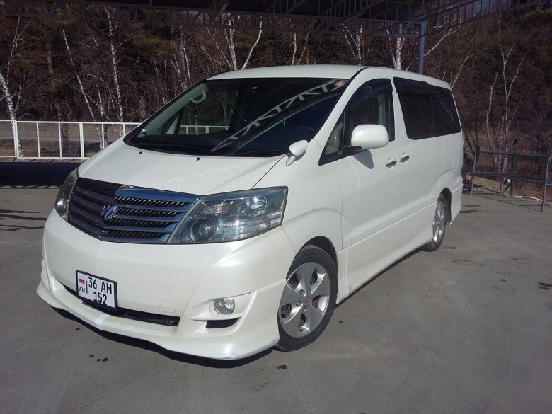 Тойота альфард белый