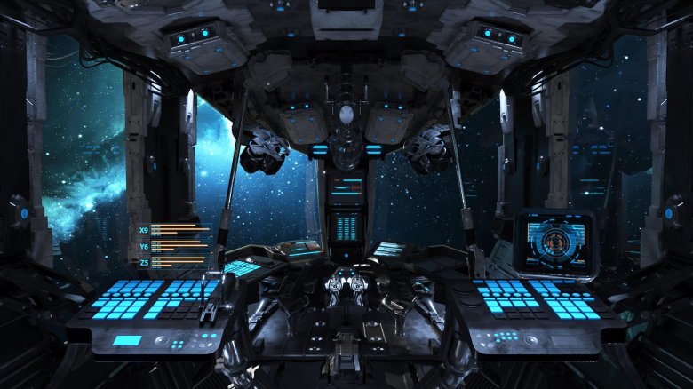 Sci Fi Cockpit 3d model