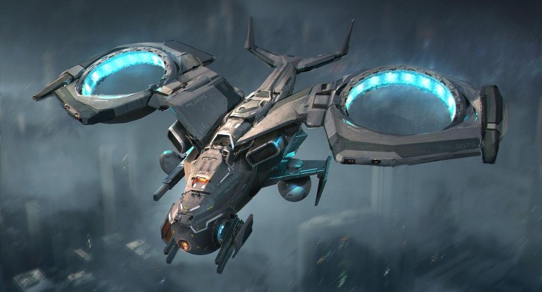 VTOL Concept Art космический