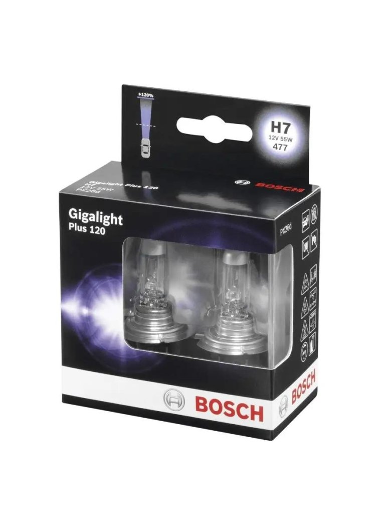 12v h7 55w +120% Bosch Gigalight Plus