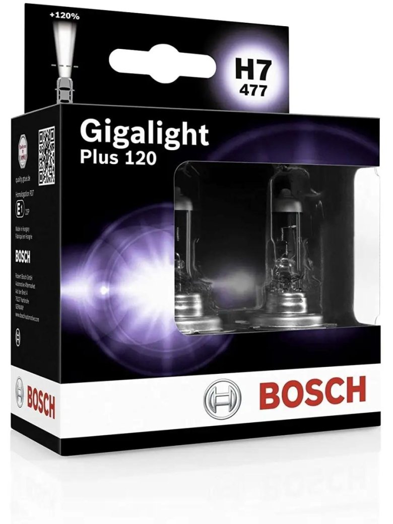 Лампочки бош Гигалайт +120