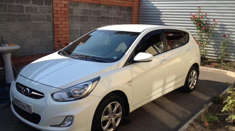 Хендай Солярис хэтчбек белый