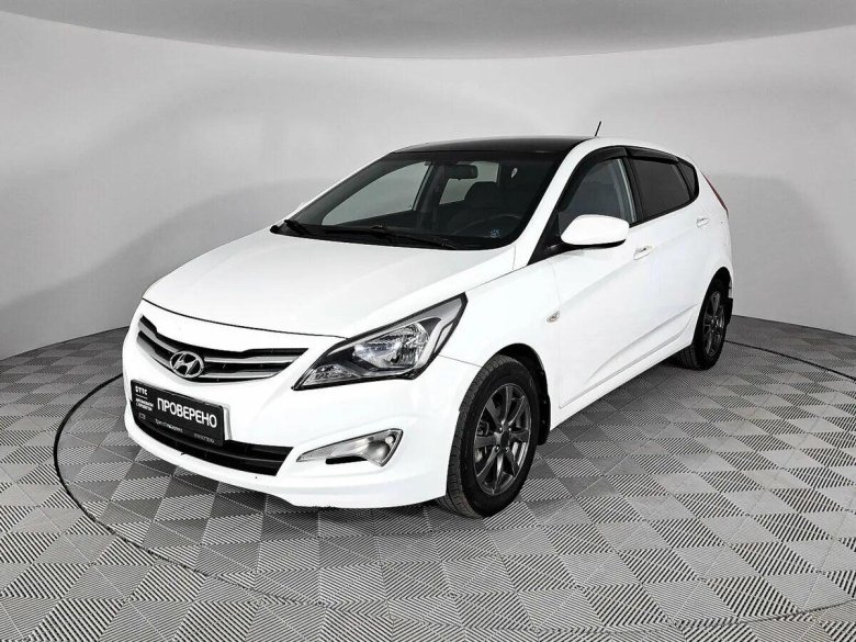 Hyundai Solaris 2014 2017 i Рестайлинг белый