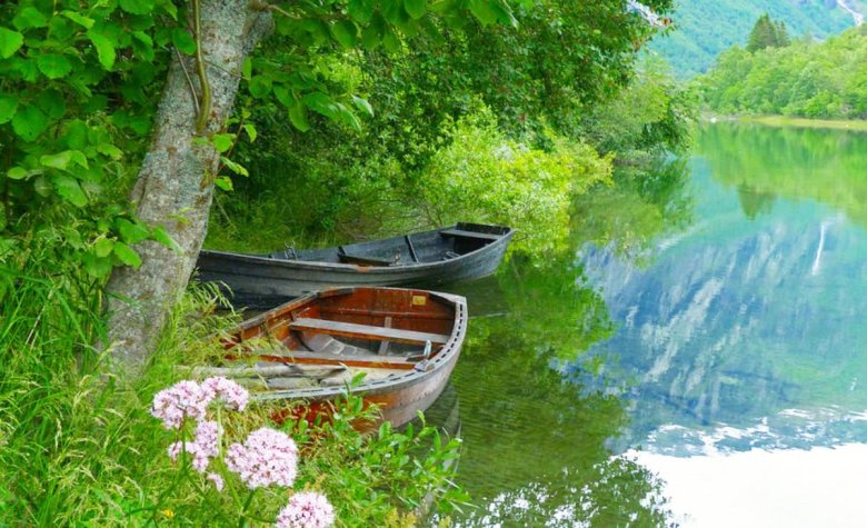 Лодка на реке