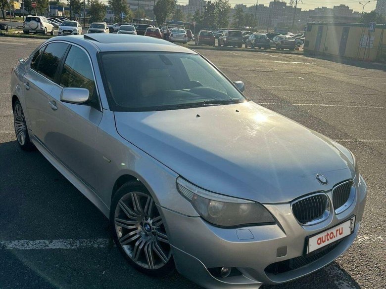 Бмв е 60 серебристи е60 серебристый