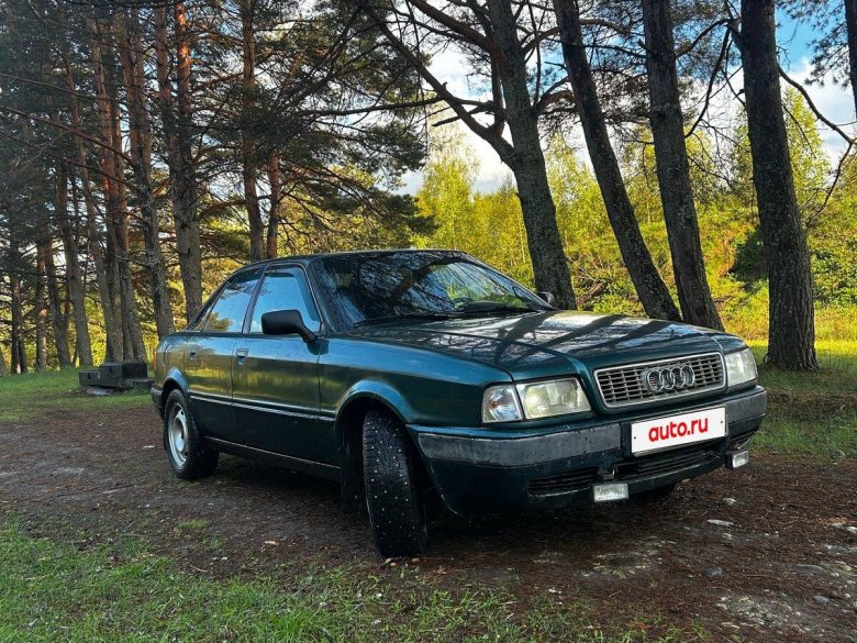 Ауди 80 зеленая