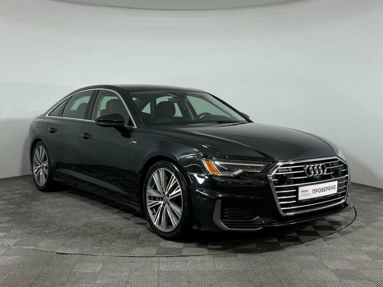 Черная ауди а 6