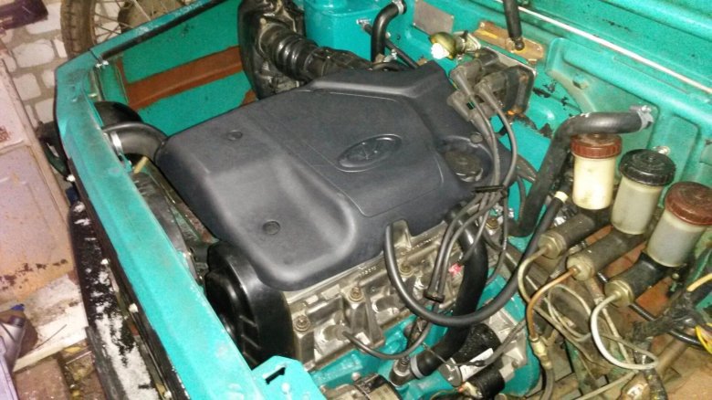 ЛУАЗ 969 мотор ВАЗ