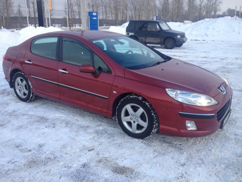 Пежо 407 красный
