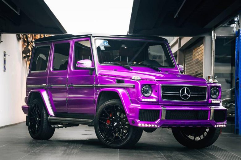 Mercedes Benz g63 Brabus пурпурный