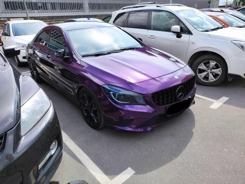 Mercedes Benz CLA c117 фиолетовая