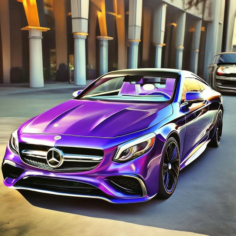 Мерседес фиолетовый