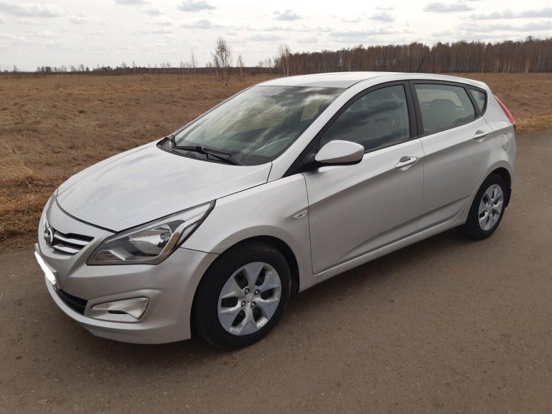 Хендай Солярис 2016 серебристый