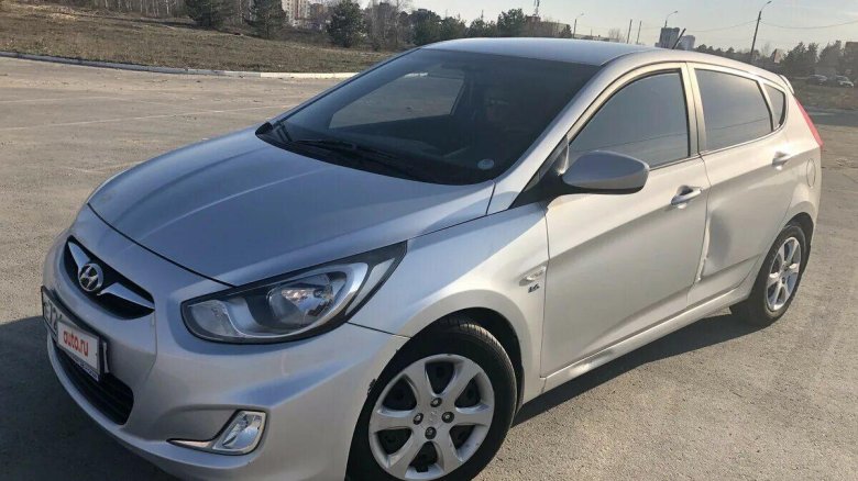 Хендай Солярис 2011 серебристый