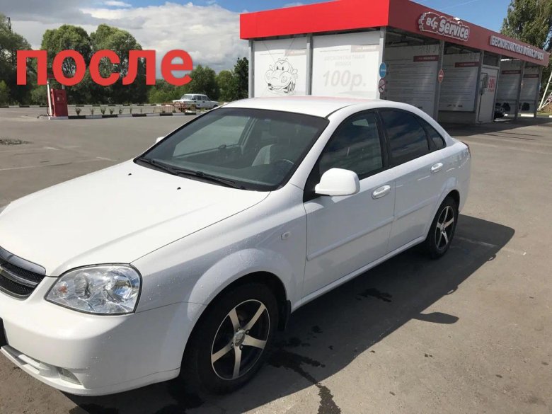 Шевроле Лачетти седан белая