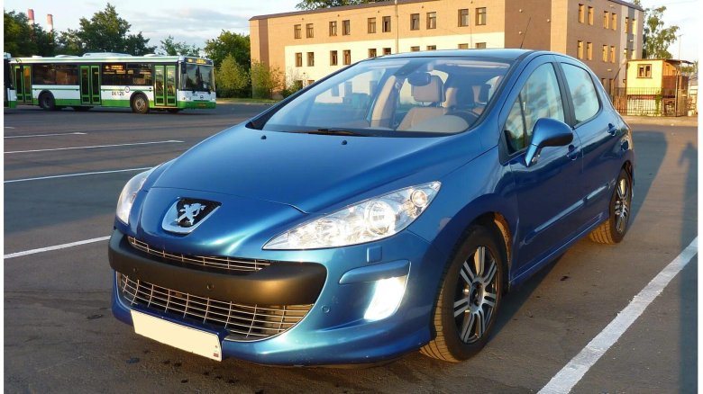 Пежо 308 синий