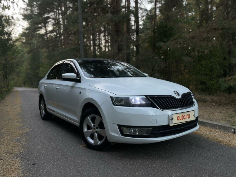 Шкода рапид 2014 белая