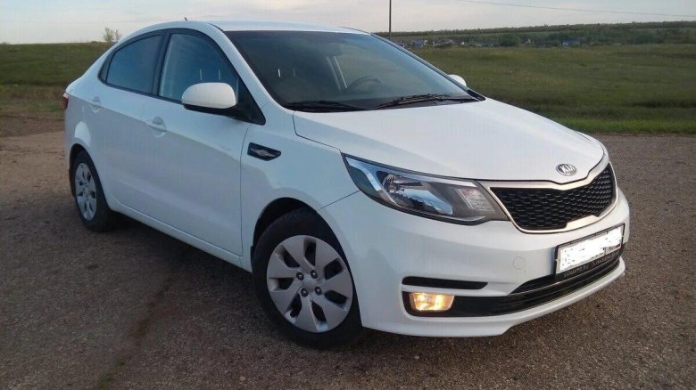 Kia rio 2015 белая