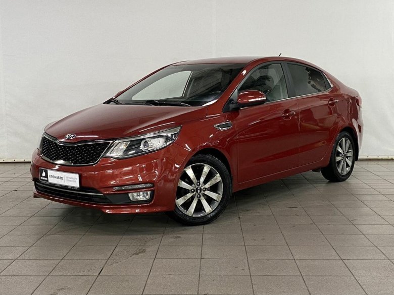 Kia Rio 3 Рестайлинг красная