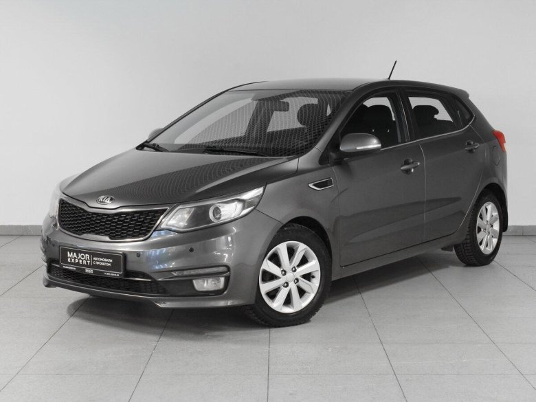 Kia rio 2016 хэтчбек серый