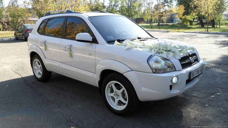 Hyundai Tucson 2008 белый