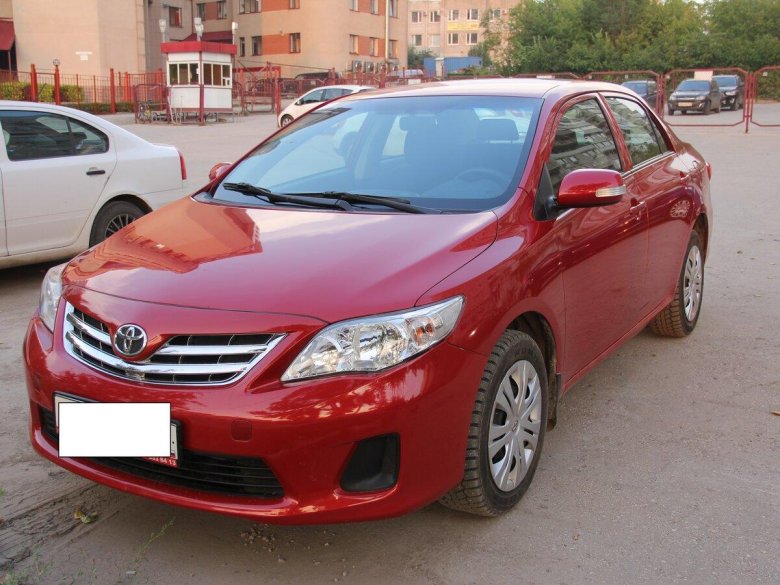 Тойота Королла 2008 красная