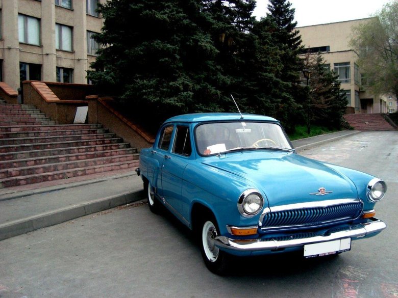 Газ 21 волга голубая