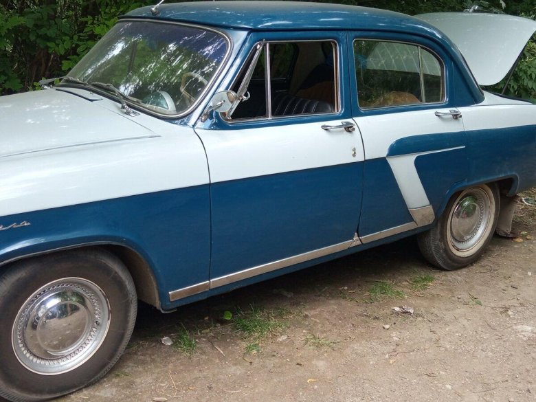Газ 21 волга голубая