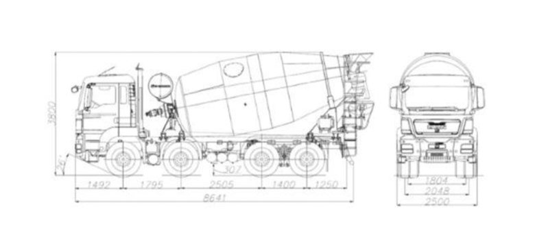 Автобетоносмеситель Sitrak c7h