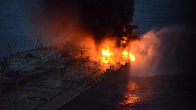 Взрыв в Азовском море 2020