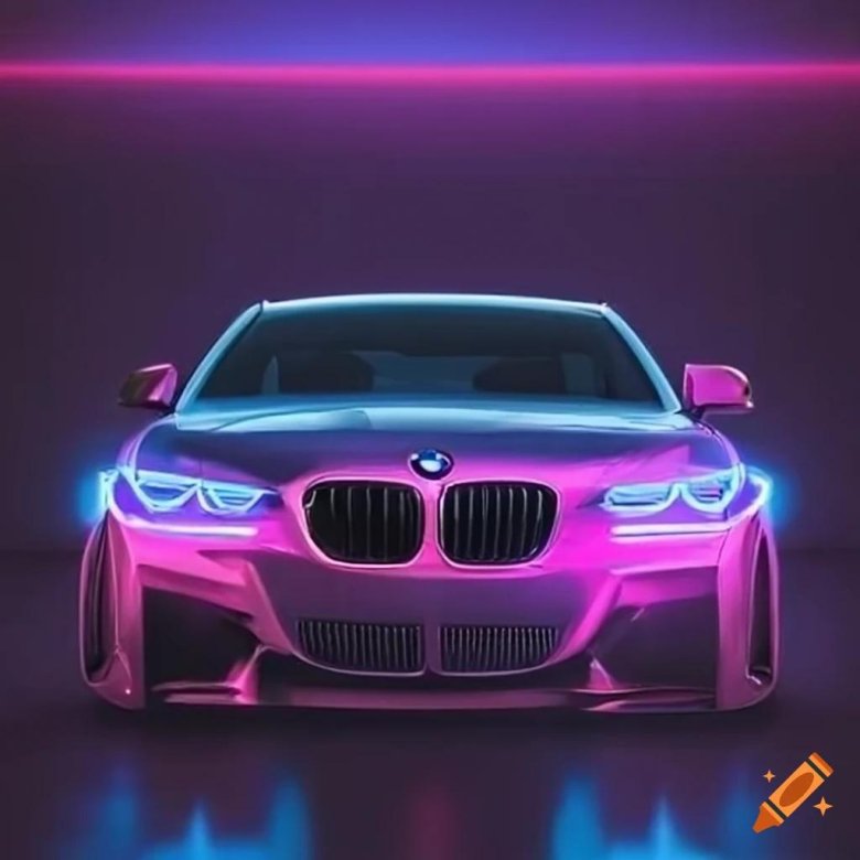 Фиолетовая бмв