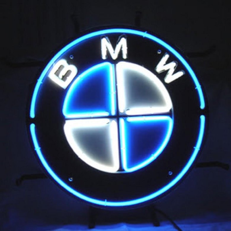 Неоновая BMW