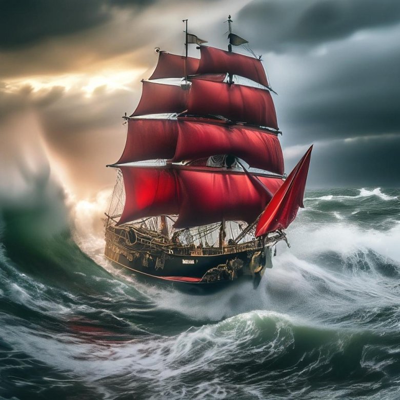 Корабль алые паруса