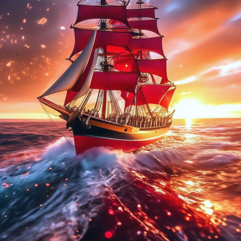 Корабли с парусами