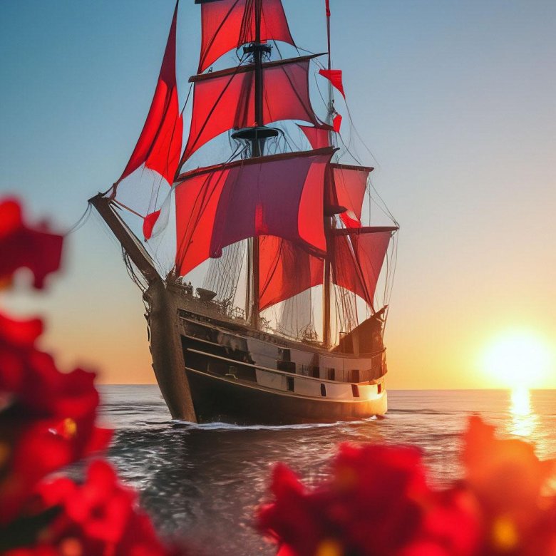 Кораблик с алыми парусами