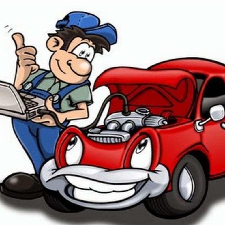 Автомеханик мультяшный