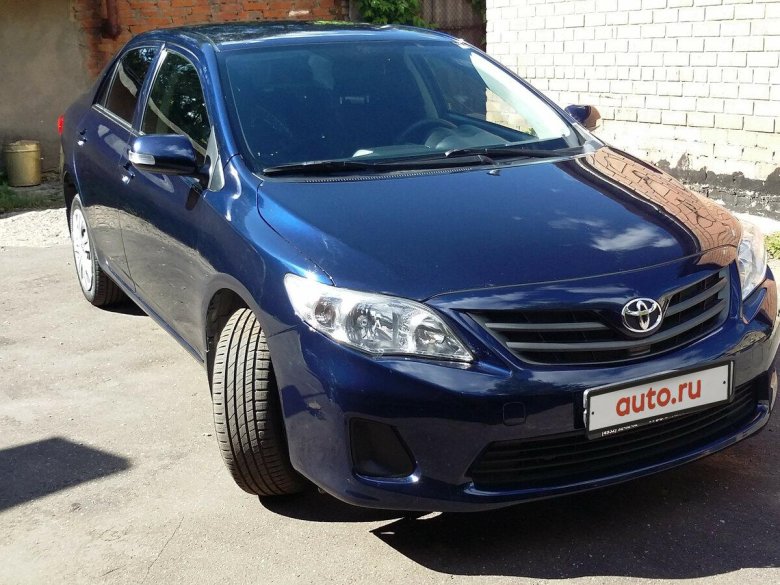 Тойота Королла синяя 2008