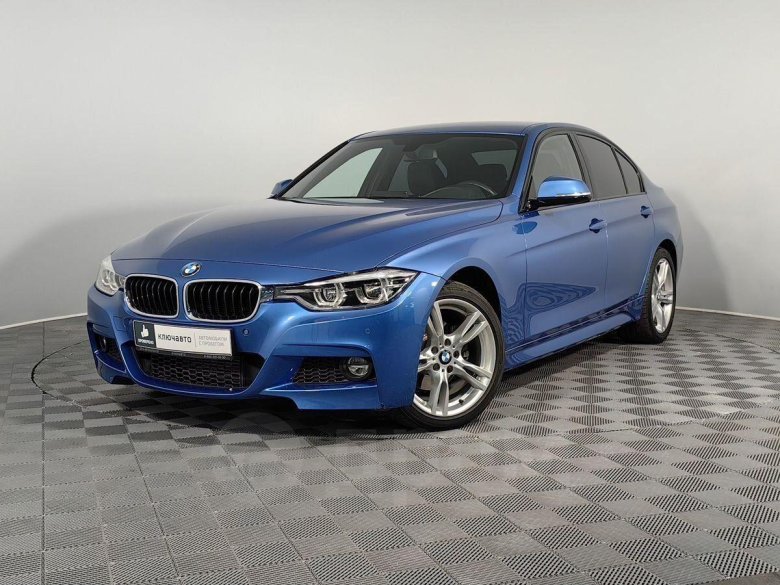 BMW 3 2017 синяя