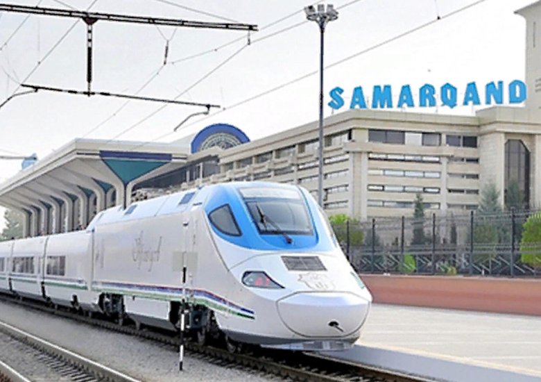 Узбекистан скоростной поезд Афросиаб